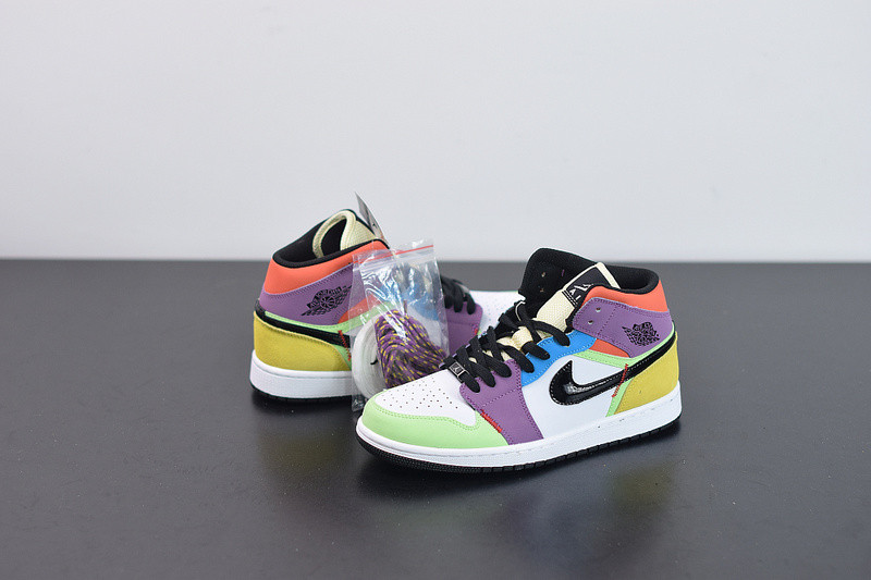 air jordan 1 mid “multicolor” cw1140-100