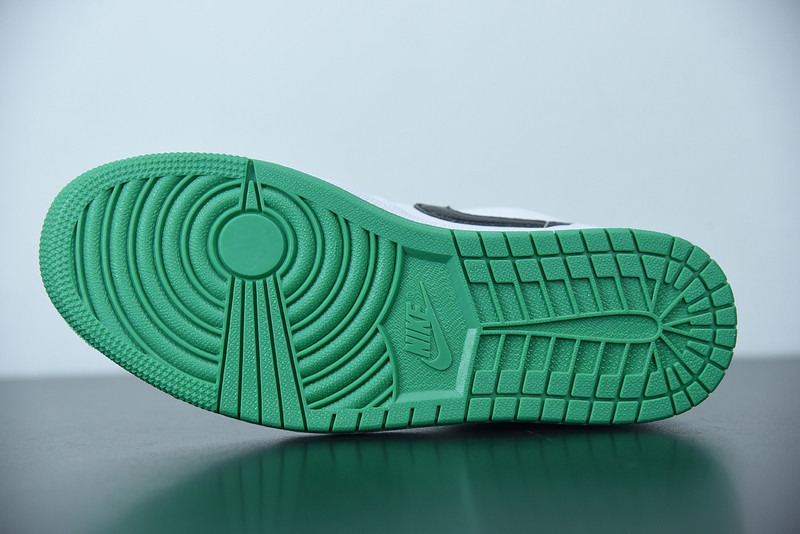 air jordan 1 low white lucky green black 553558-129