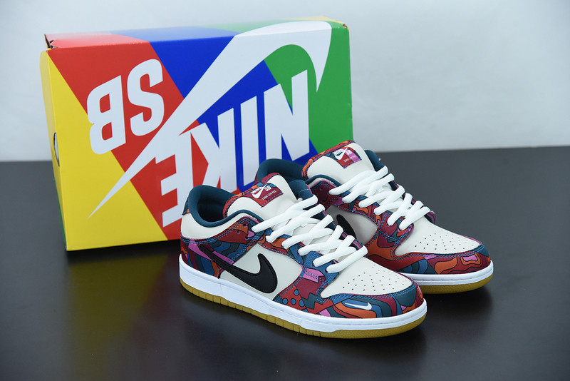 parra x nike sb dunk low pro sb abstract art