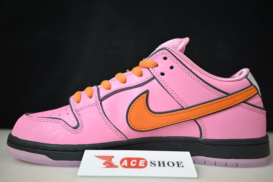 the powerpuff girls x nike sb dunk low “blossom” fd2631-600