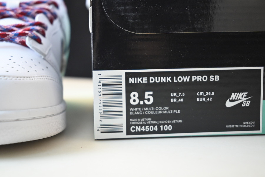 nike sb dunk low parra cn4504-100
