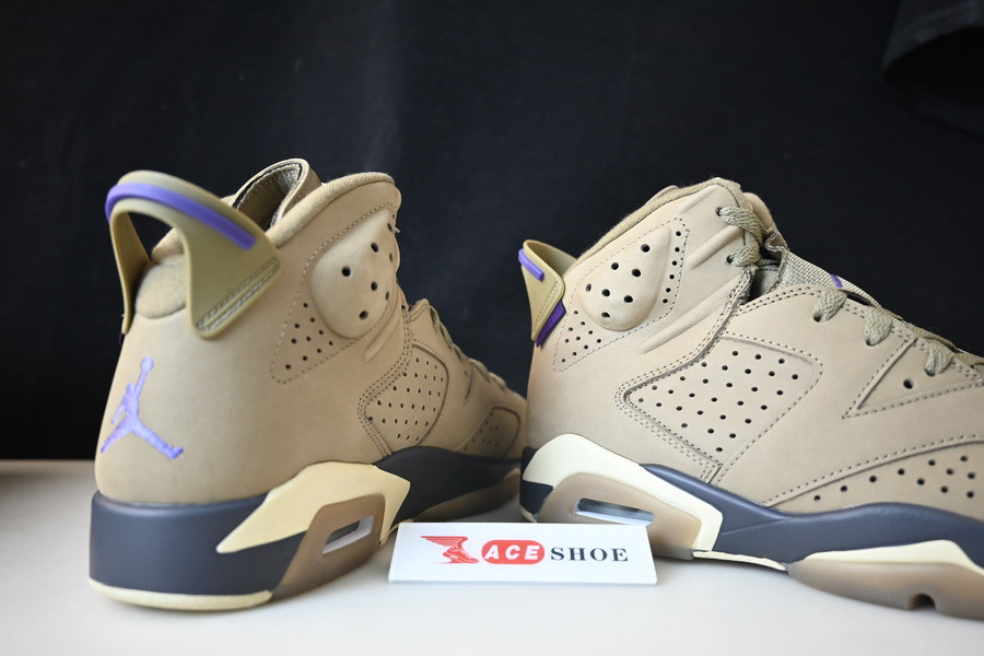 air jordan 6 gore-tex brown kelp fd1643-300