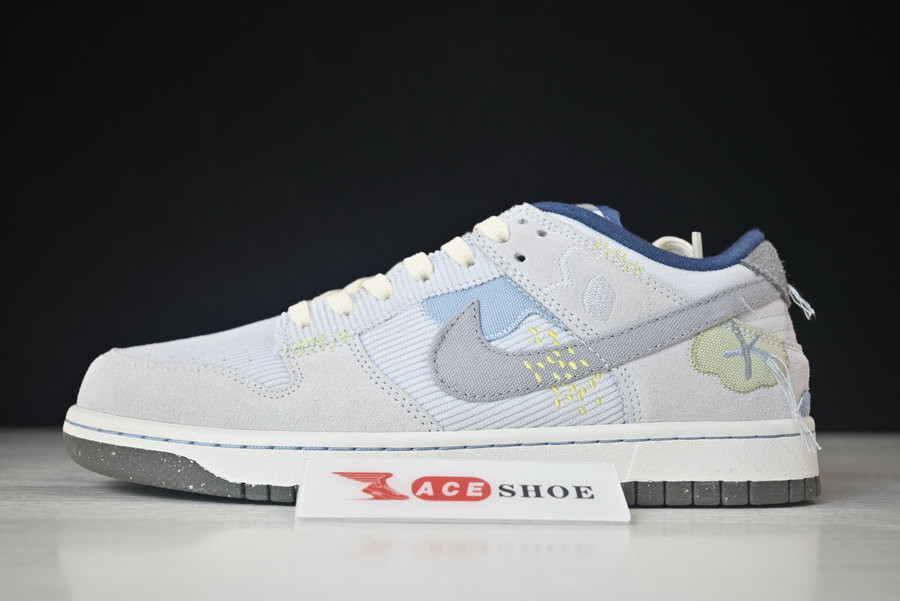 nike dunk low "bright side" (grey) dq5076-001