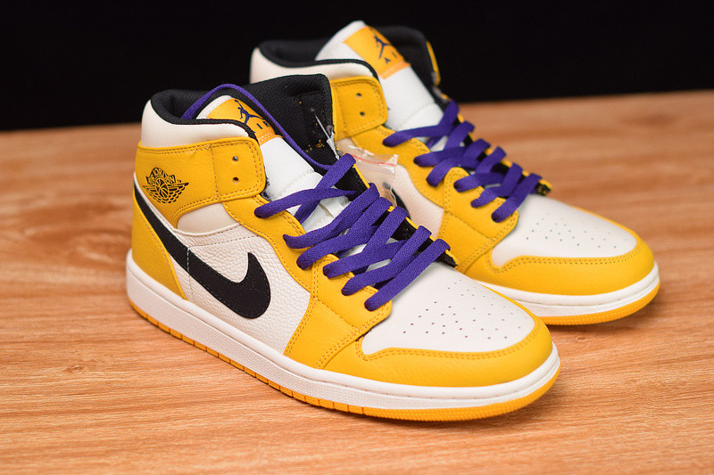 air jordan 1 mid se "lakers" 852542-700