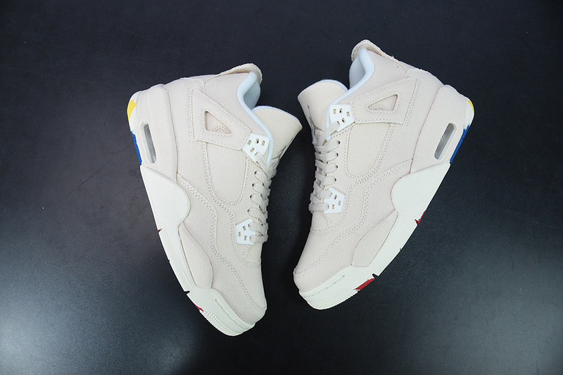 air jordan 4 canvas sail cement grey dq4909-100