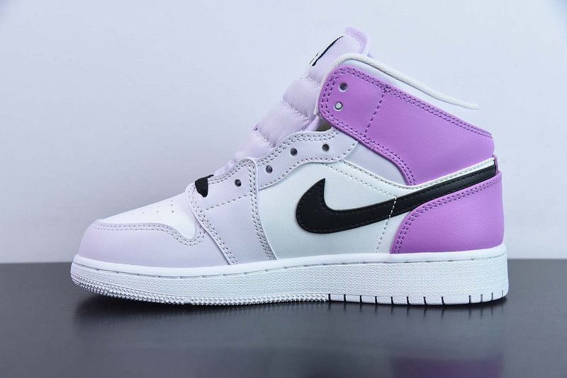 air jordan 1 mid barely grape (gs) dq8423-501