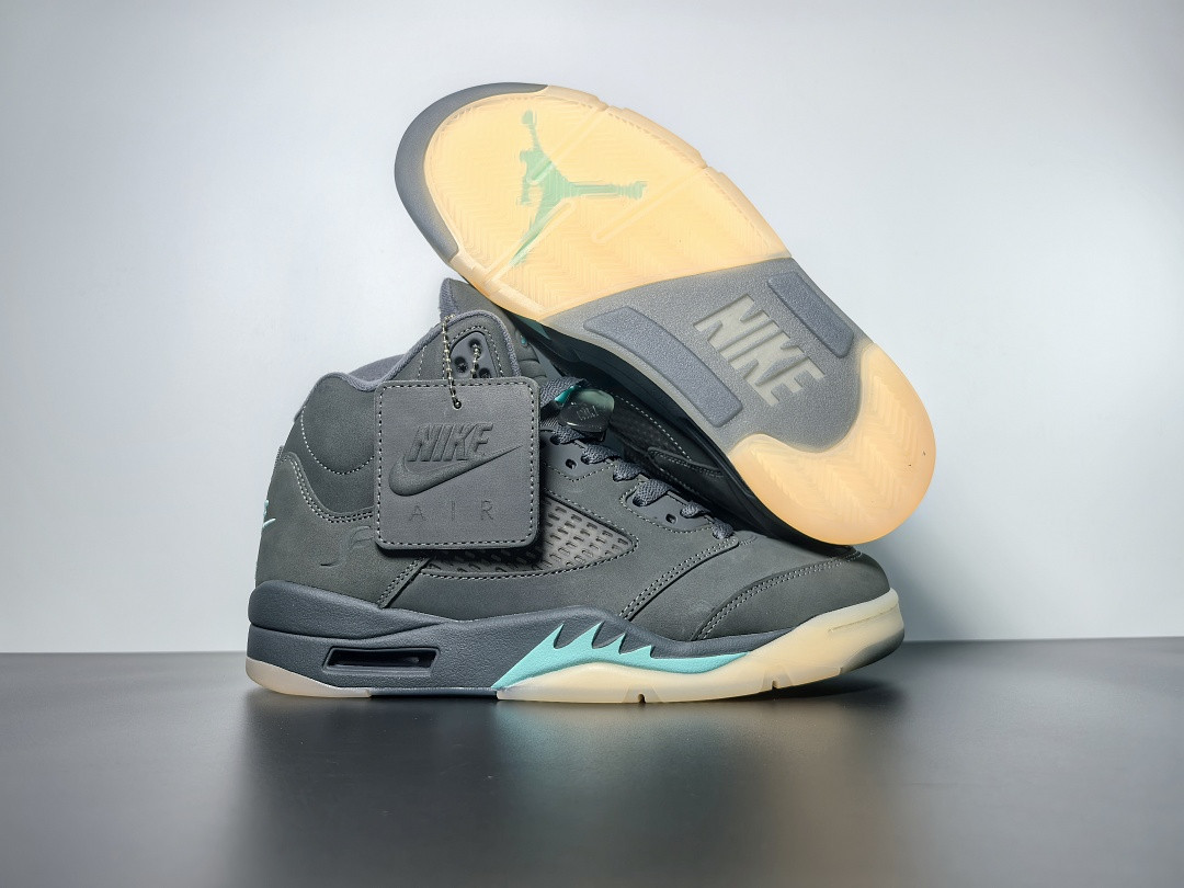 Air Jordan 5 Retro SoleFly Black Aurora Green IU0734-001