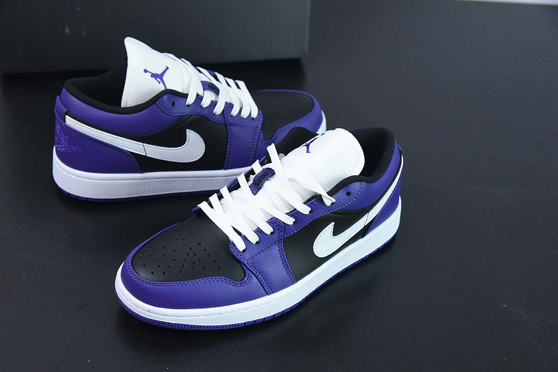 air jordan 1 low court purple black 553558-501