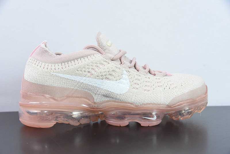 nike vapormax 2023 flyknit w "oatmeal/pearl pink" dv6840-101