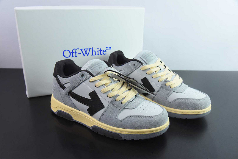OF™ C/O VIRGIL ABLOH OUT OF OFFICE LOW-TOP LEATHER SNEAKERS ‘OOO“